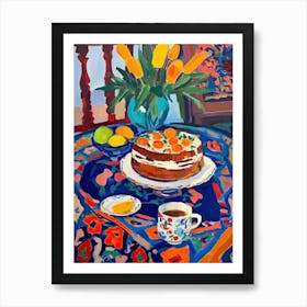Carrot Cake Painting 3 Art Print