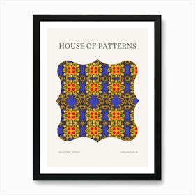 Textile Pattern Poster 9 Art Print