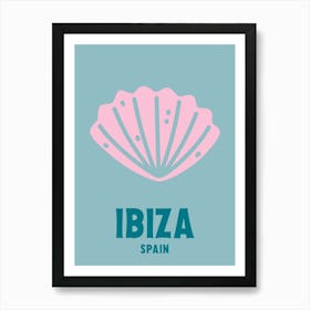 Ibiza, Spain, Graphic Style Poster 4 Art Print