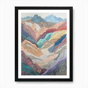 Colorful Mountain Landscape 7 Poster