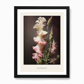 Floral Illustration Snapdragon Poster Art Print