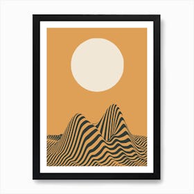 Desert Sand Wave Art Print