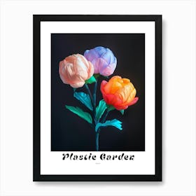 Bright Inflatable Flowers Poster Peony 3 Art Print
