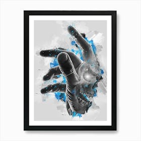 skull hand Poster