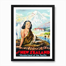 New Zealand, Wonderland Of The Pacific Art Print