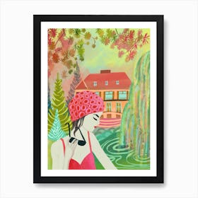 Taking A Bath In Berlin Art Print