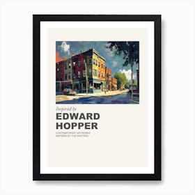 Museum Poster Inspired By Edward Hopper 8 Art Print