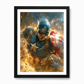 Captain America 28 Art Print