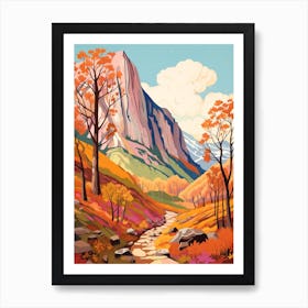 Ben Nevis Scotland 4 Hike Illustration Art Print