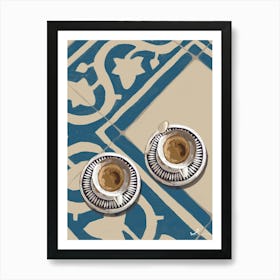 Two Cups Of Coffee Art Print