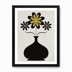 Symmetry Flowers Art Print