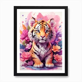 Smal tiger Art Print