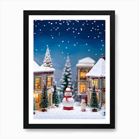 Christmas Village 7 Art Print