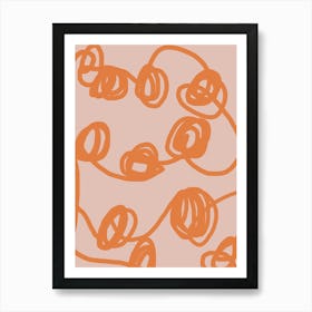 Orange & Pink Art Print