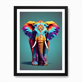 Elephant Print Art Print