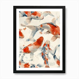 Watercolor Koi 10 Art Print