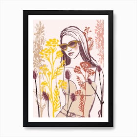 Wild Girl Art Print