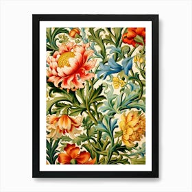 Floral Wallpaper 47 Art Print