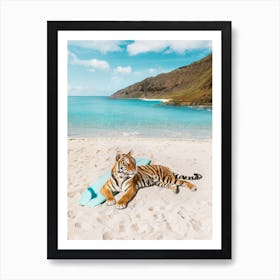 Tiger's Surf Beach Affiche