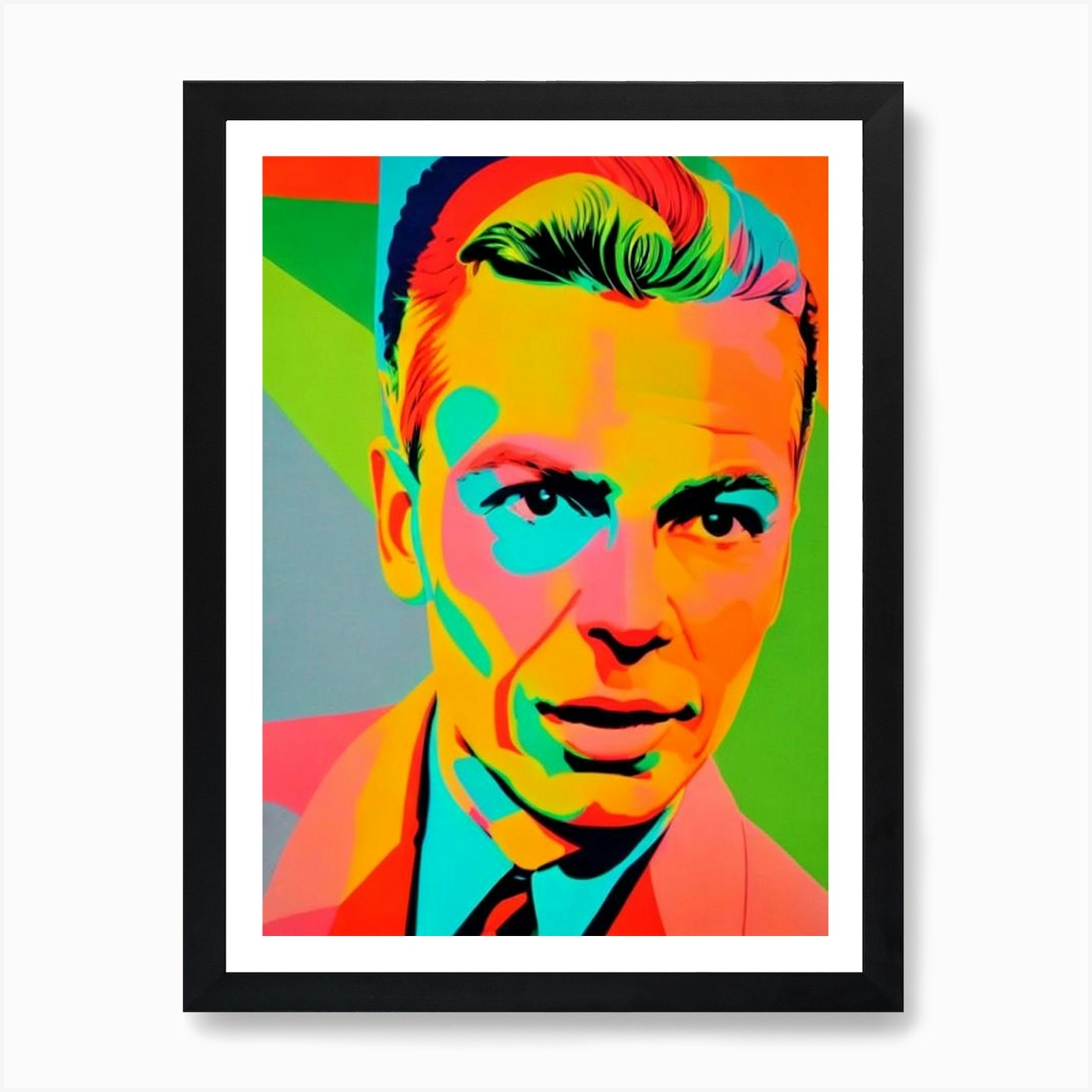 Wall Art Print, Frank Portrait Pop Art