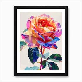 English Roses Painting Abstract 3 Art Print