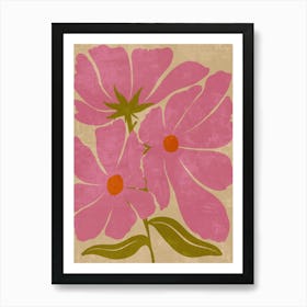 Pink Cosmos Art Print