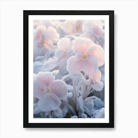 Frosty Botanical Impatiens 1 Art Print