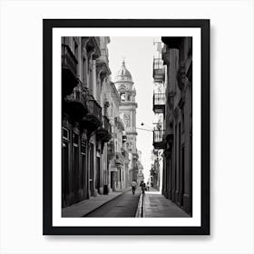 Trapani, Italy, Black And White Photography 4 Art Print