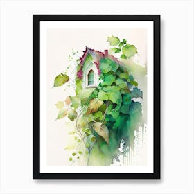 Poison Ivy Growing On House Pop Art 1 Art Print