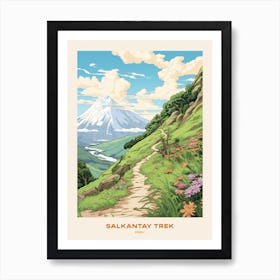 Salkantay Trek Peru 2 Hike Poster Art Print