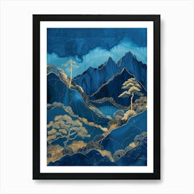 'Blue Mountains' 5 Art Print