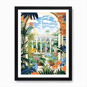 Dumbarton Oaks Usa Modern Illustration 5 Art Print