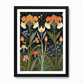 William Morris Irises Póster