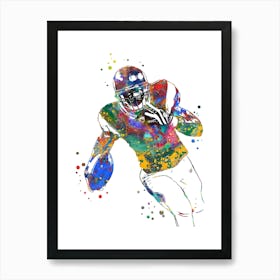 American Football Player 4 Art Print