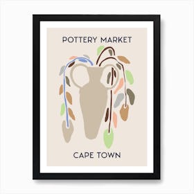 Cape Town Pottery Market Art Print