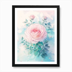 Pink Roses Art Print