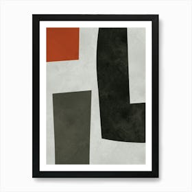 Expressive abstract shapes 20 Art Print