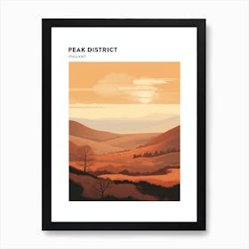 Peak District National Park England 2 Hiking Trail Landscape Poster Art Print