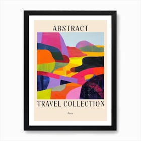 Abstract Travel Collection Poster Benin Art Print