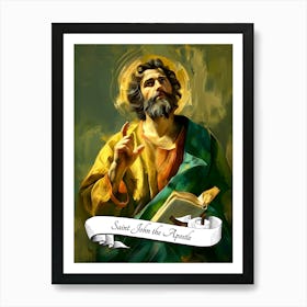 Saint John The Apostle Catholic Church St Art Print