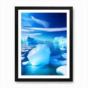 Sea Ice Water Waterscape Photography 3 Art Print