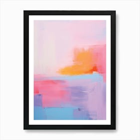 Abstract Painting Pastel Kaleidoscope Art Print