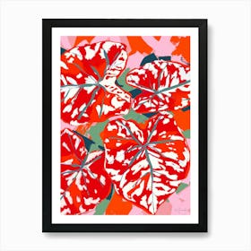 Red Leaves Art Print