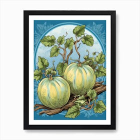 Melons Illustration 2 Art Print