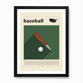 Baseball Art Print