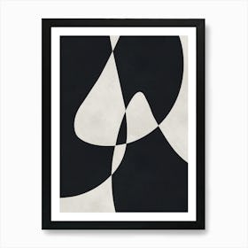 Expressive abstract shapes 7 Art Print