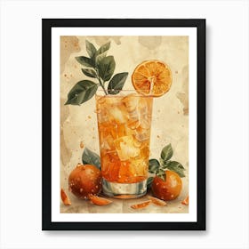 Orange Juice Cocktail 8 Art Print