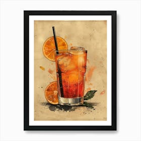 Aperol Spritz Orange 115 Art Print