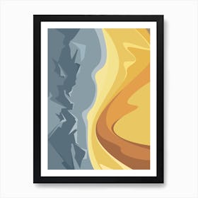 Rocks And Sand Dunes Art Print