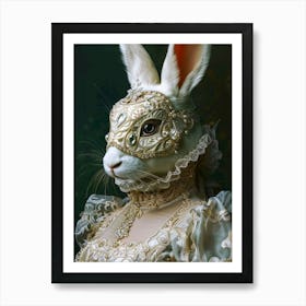 Rabbit In A Dress 1 Art Print